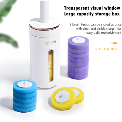 Wall Mounted Disposable Toilet Brush Set