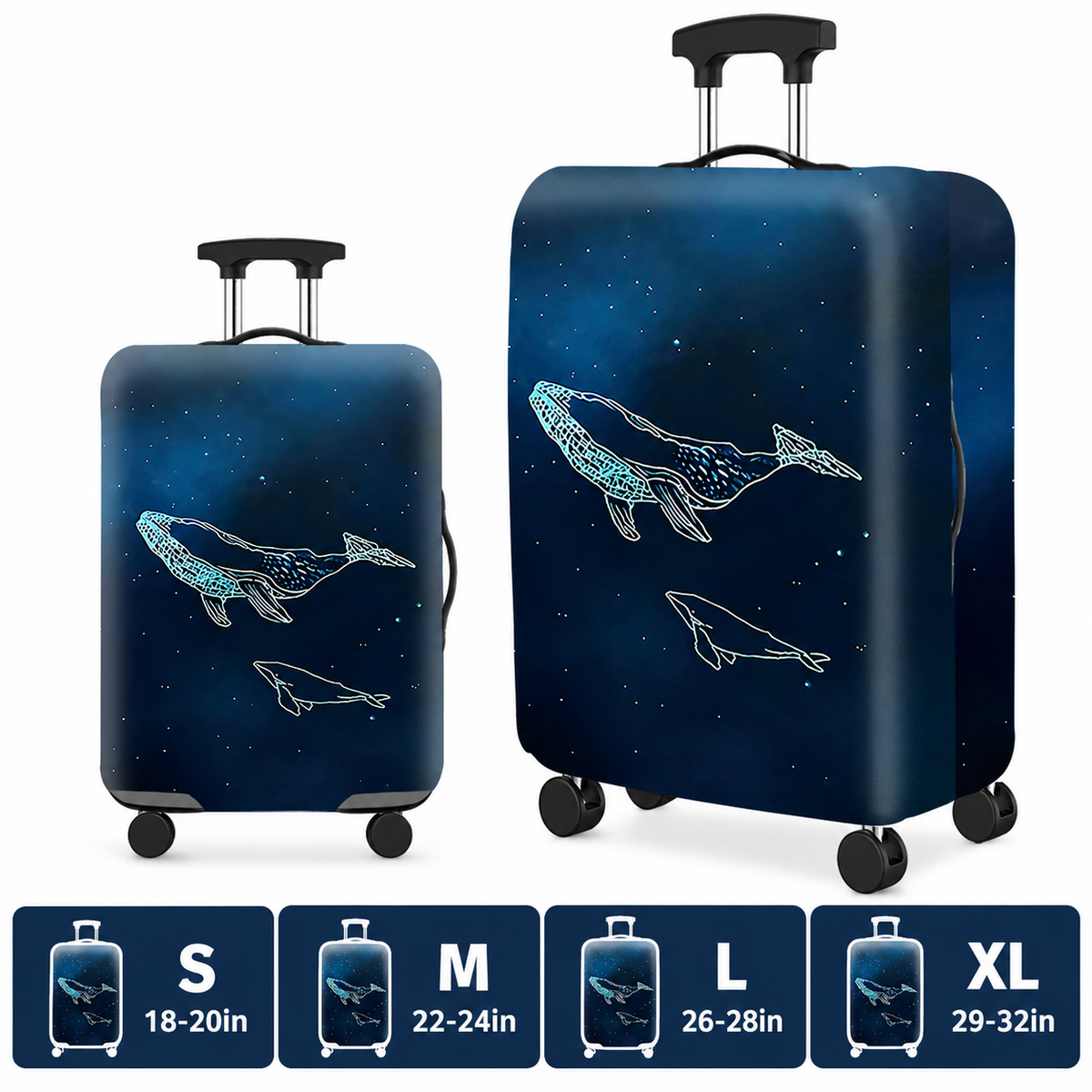 Printed Stretch Suitcase Cover