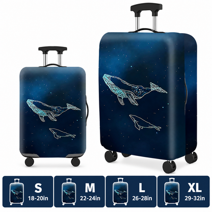Printed Stretch Suitcase Cover
