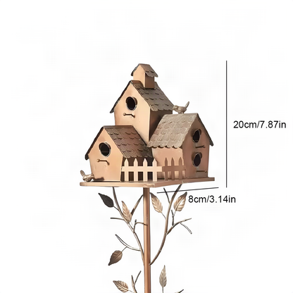 Metal Garden Birdhouse