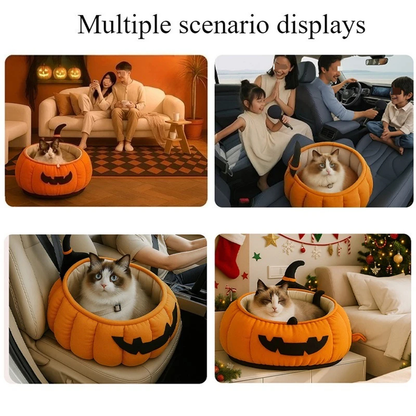 Pumpkin Cat Bed