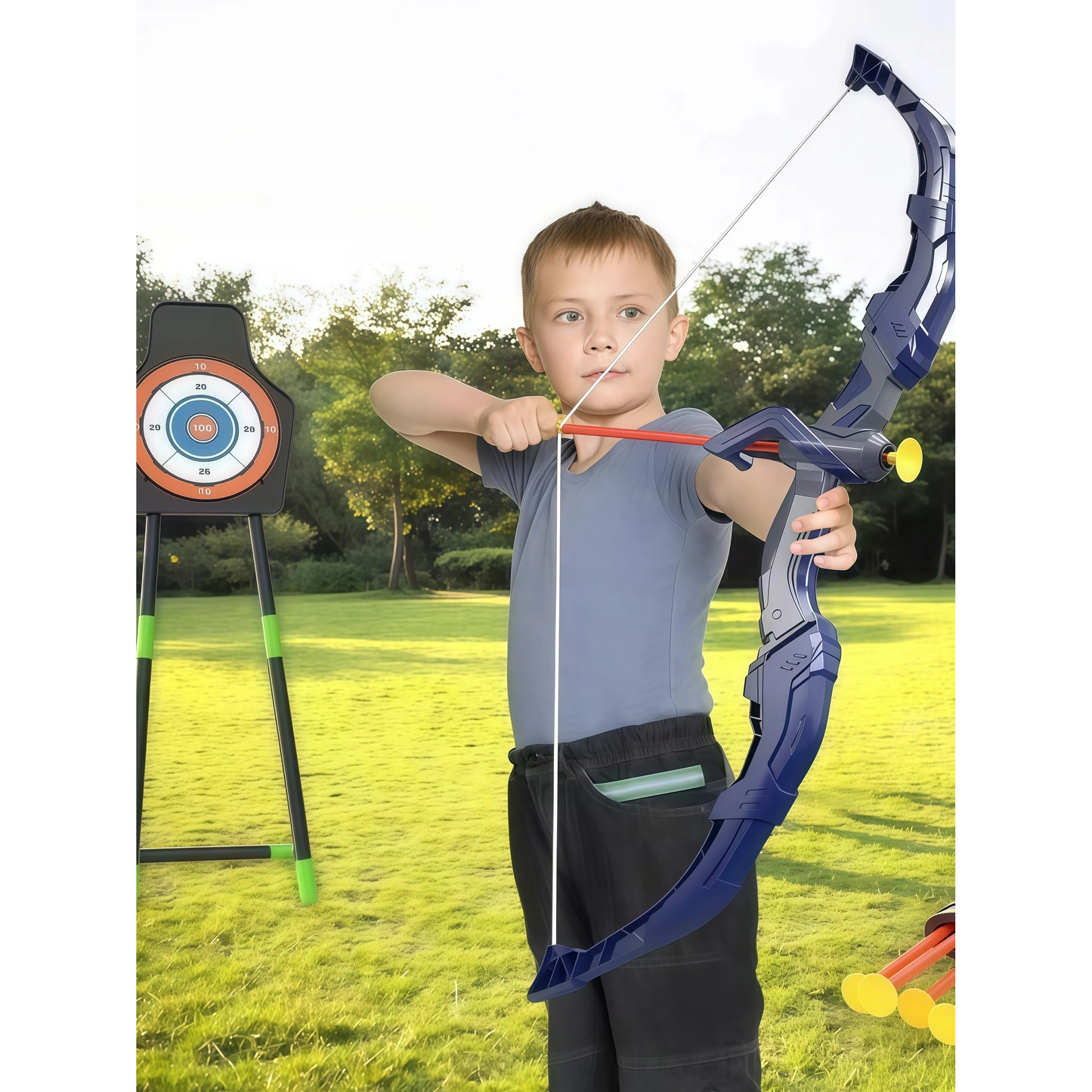 Kids Light-Up Bow and Arrow Set