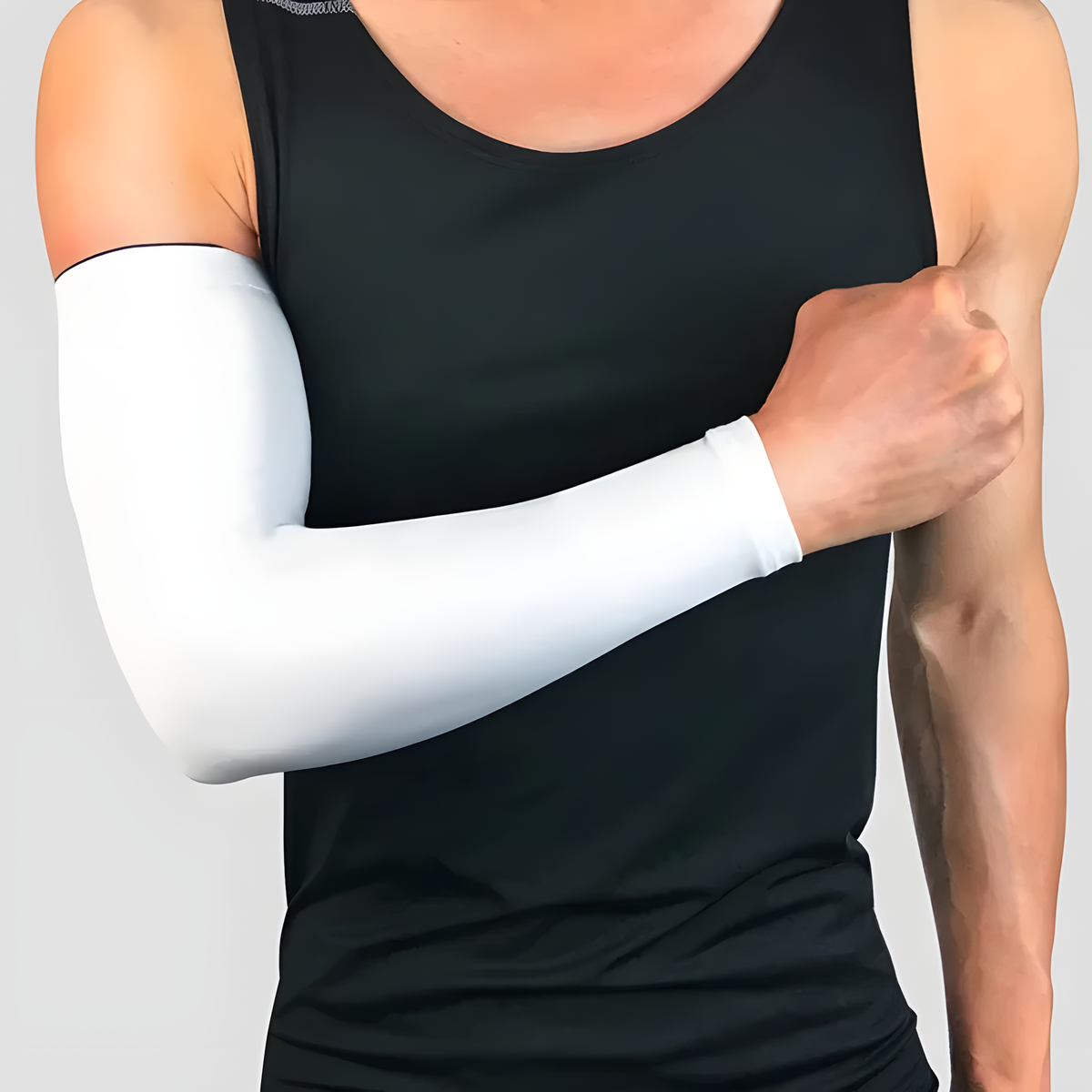 Single Sports Arm Sleeve with Grip Band