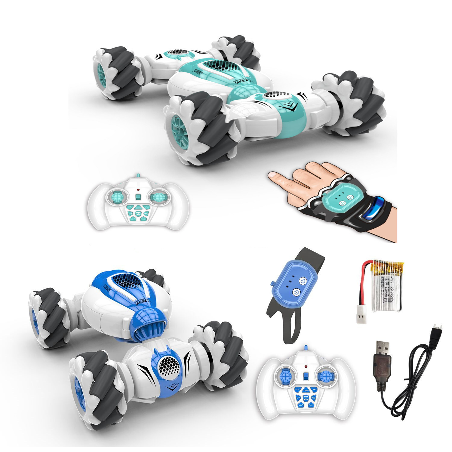 Transforming Stunt RC Car