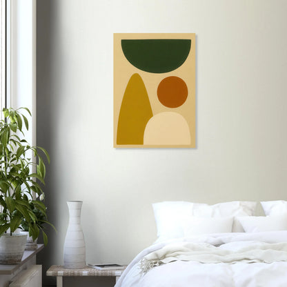 Abstrakt Minimalistisk Jordnära Geometrisk Affisch – Modern Konst för Ditt Hem i Flera Storlekar