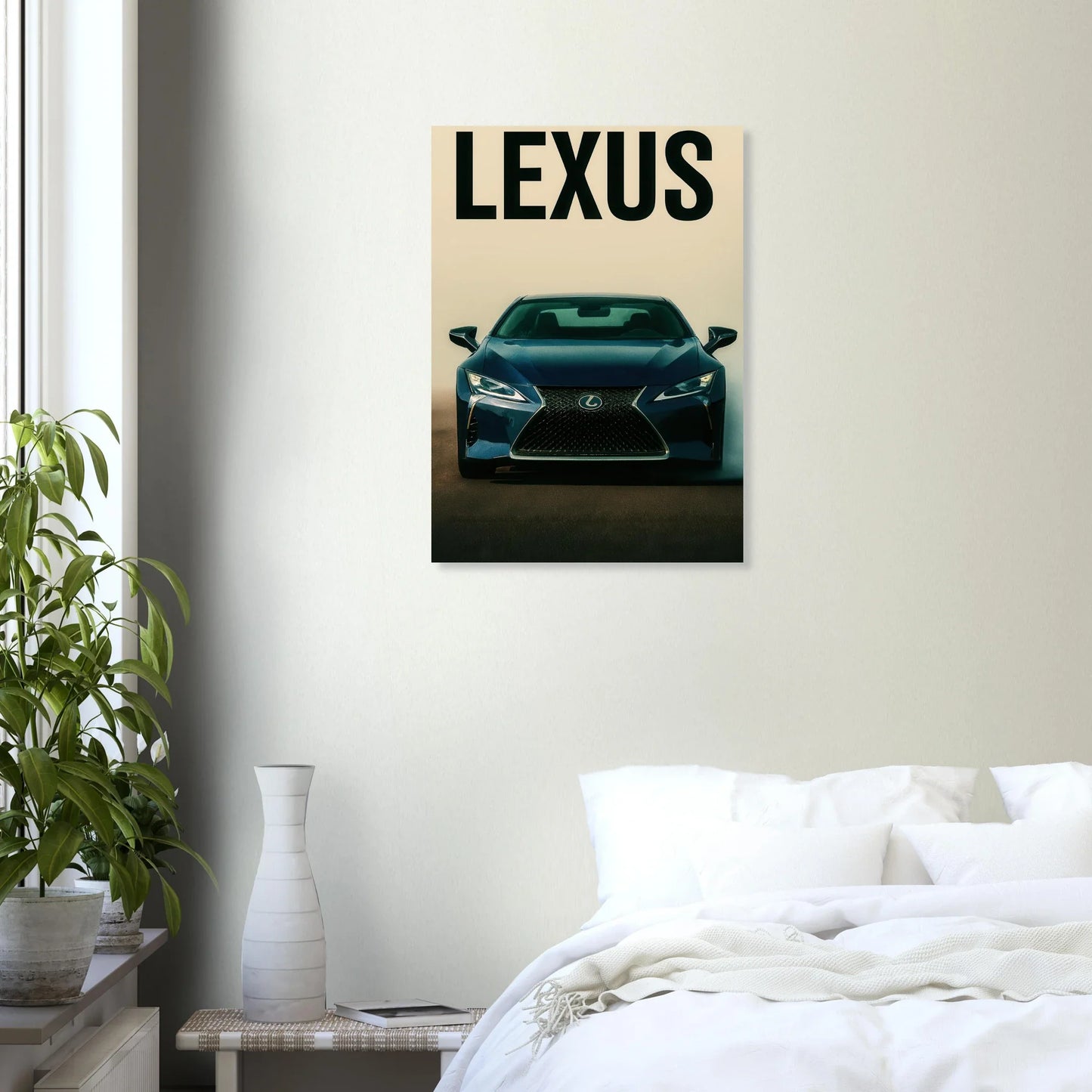 Lexus RC Performance Poster - Blå Sportbil Konsttryck