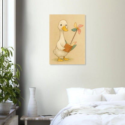 Barn Owl Storytime: Whimsical Watercolor Print for Nurseries & Playrooms