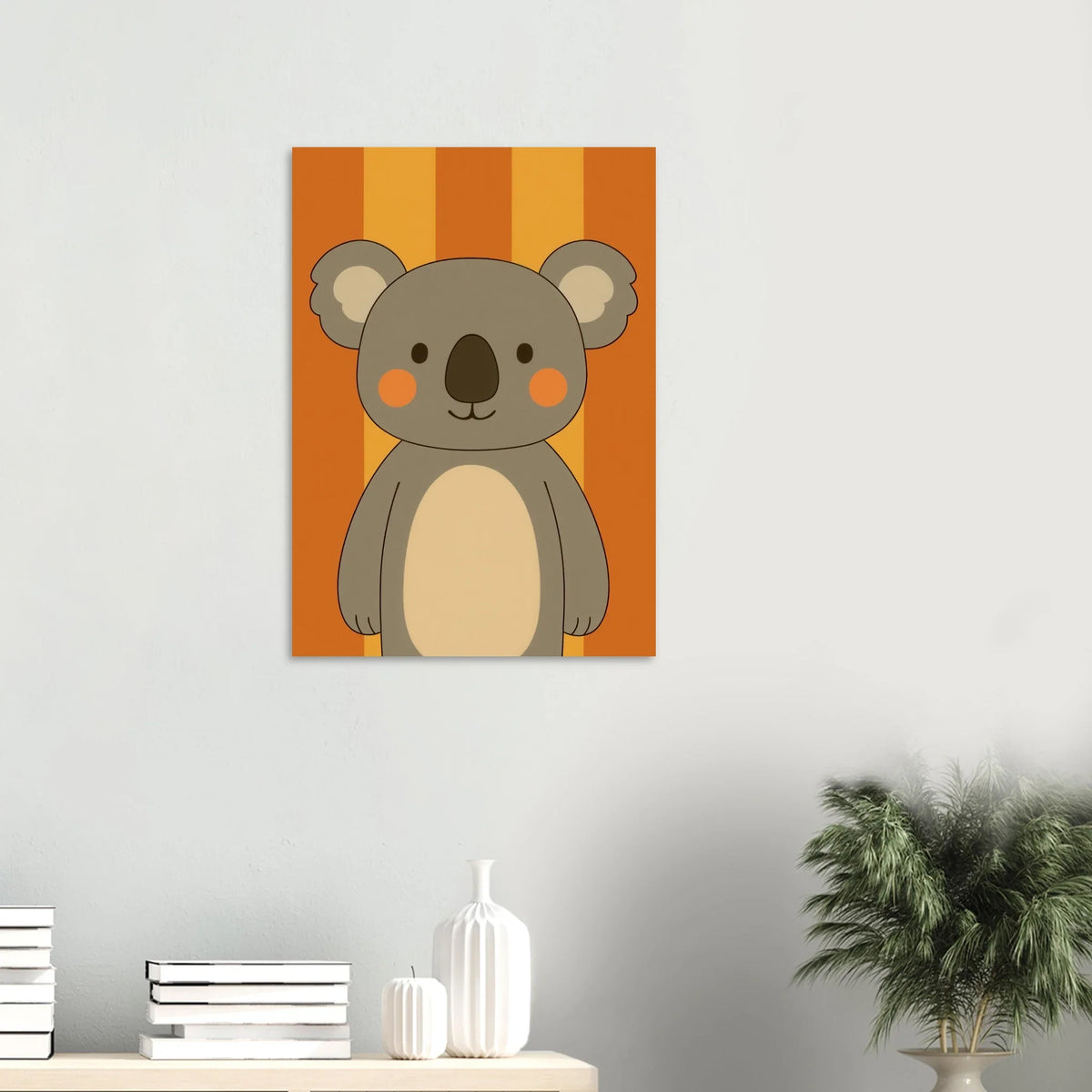 Söt Koala Konsttryck: Lekfull Väggkonst för Barnrummet