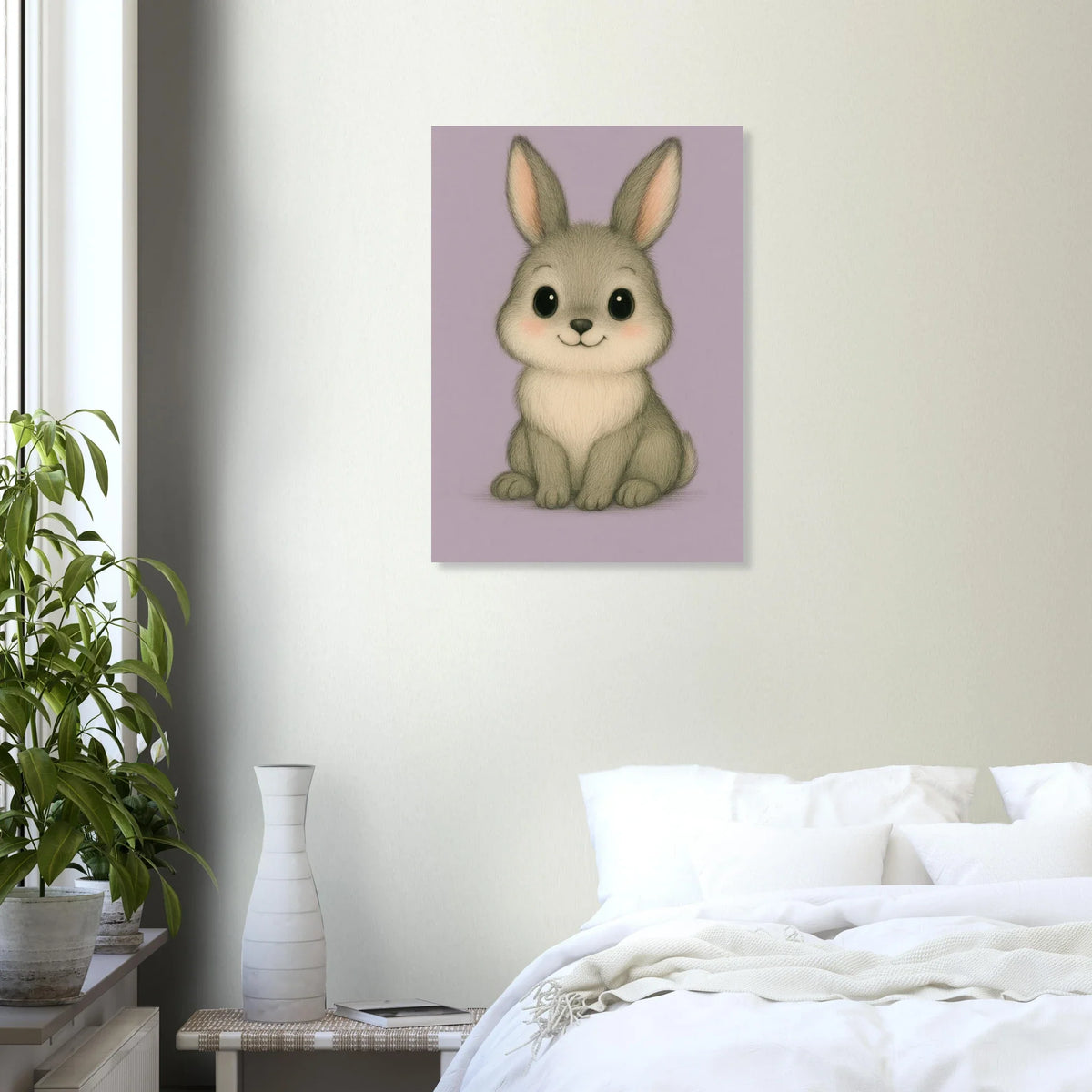 Söt Kanin | Charmig Blyertsteckning Djurkonst Poster