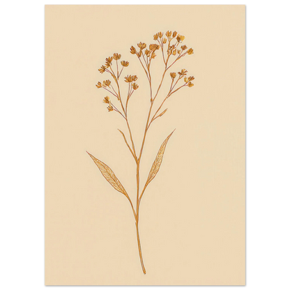 Frukter – Elegant Botanical Line Art Print on Premium Halvblankt Paper