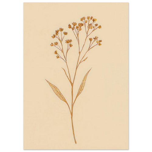 Frukter – Elegant Botanical Line Art Print on Premium Halvblankt Paper
