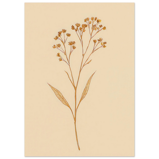 Frukter – Elegant Botanical Line Art Print on Premium Halvblankt Paper
