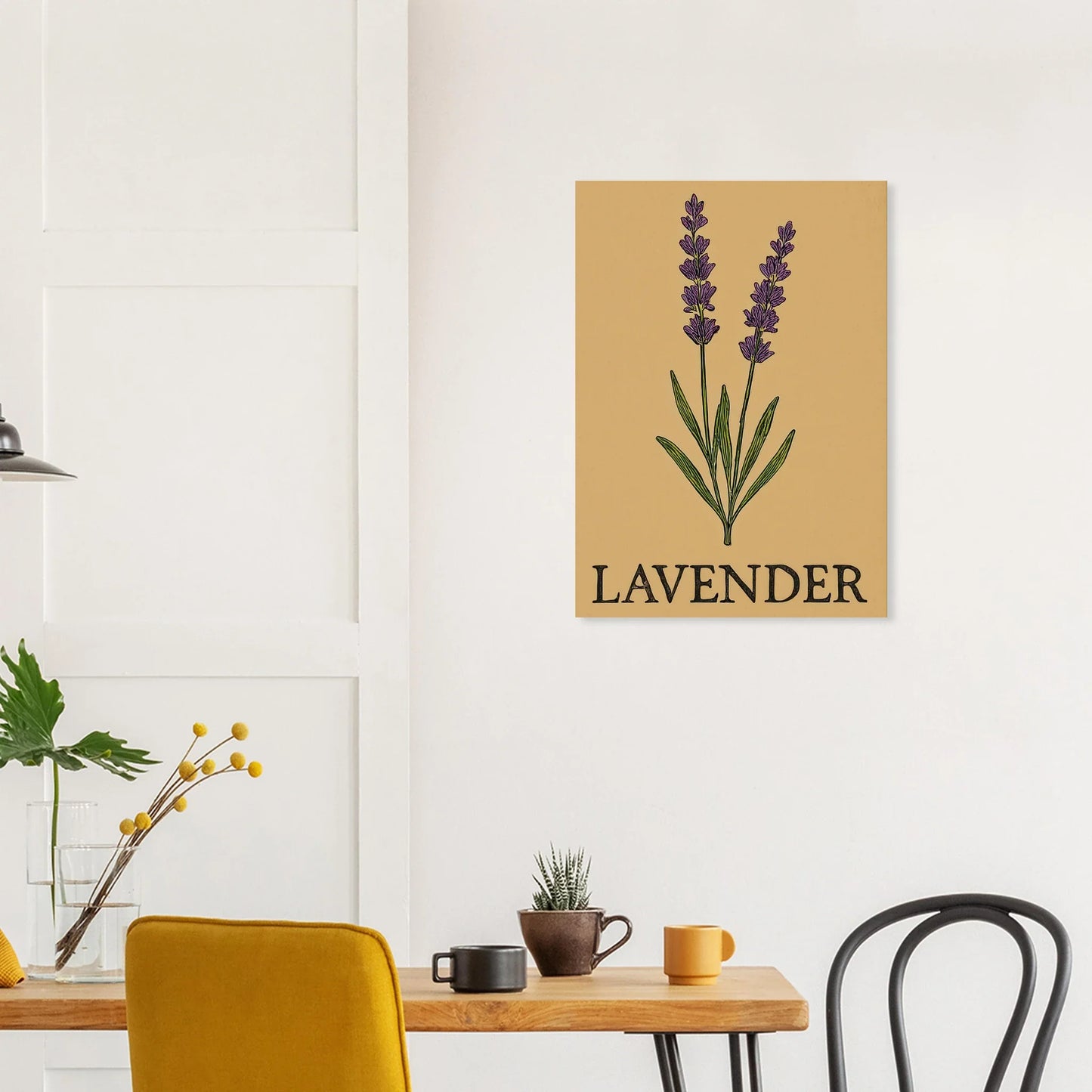 Frukter Lavendel Botanisk Illustration Affisch - Ljus & Livfull Väggkonst i Olika Storlekar