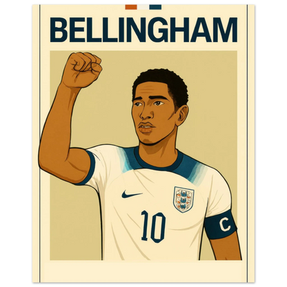 Bellingham Football Icon Poster - Premium Half-Gloss Art Print
