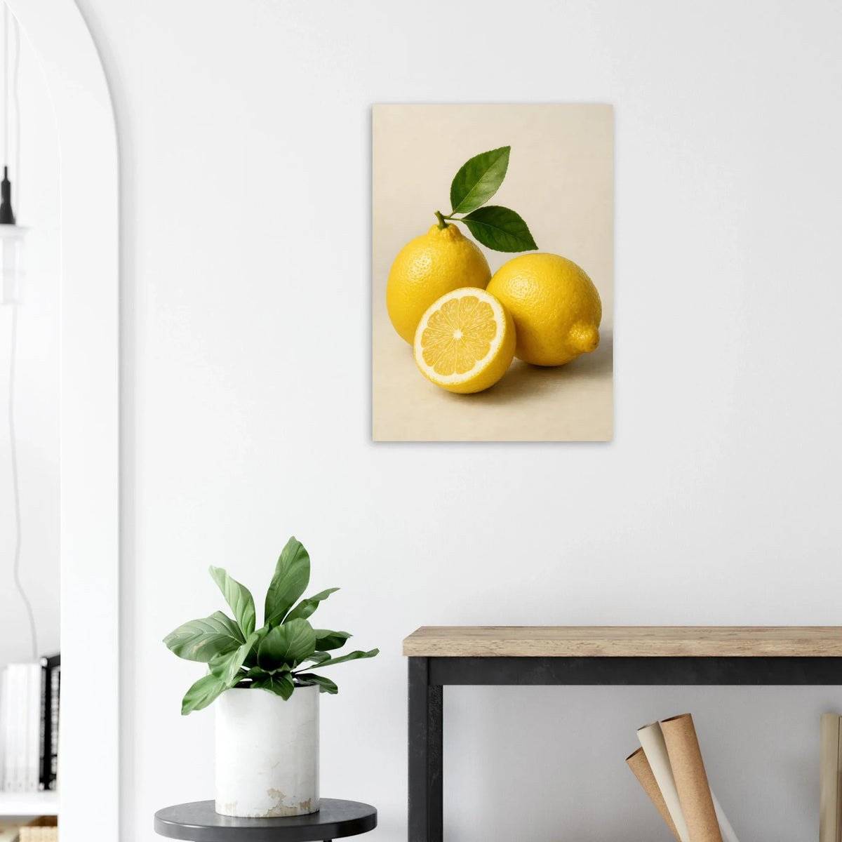 Fresh Lemon & Greenery Poster - Choose Your Perfect Size