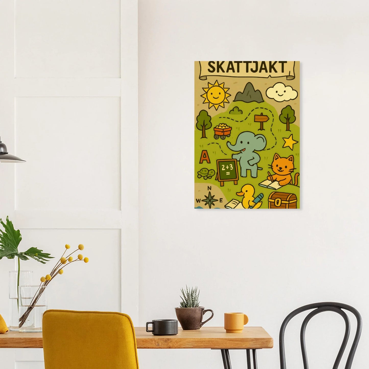 Pedagogisk Skattjakt Konsttryck – Lärande och Lekfull Kartaffisch