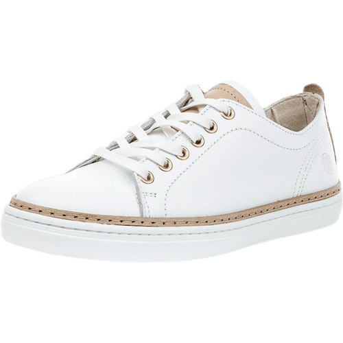 Silvermine Low Leather White