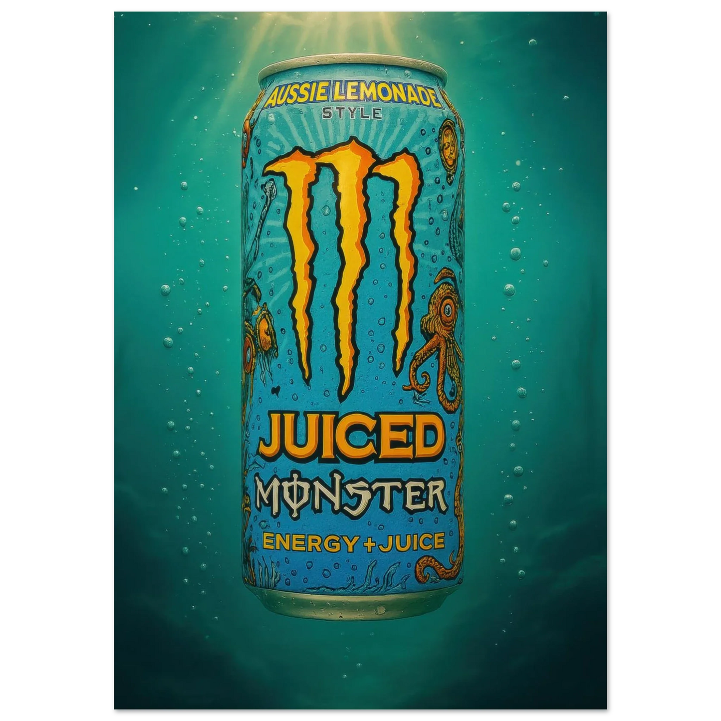 Monster AUSSIE LEMONADE Poster - Choose Your Perfect Size