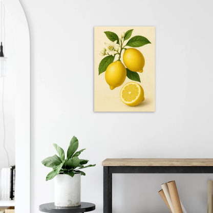 Fresh Lemon & Greenery Poster - Choose Your Perfect Size