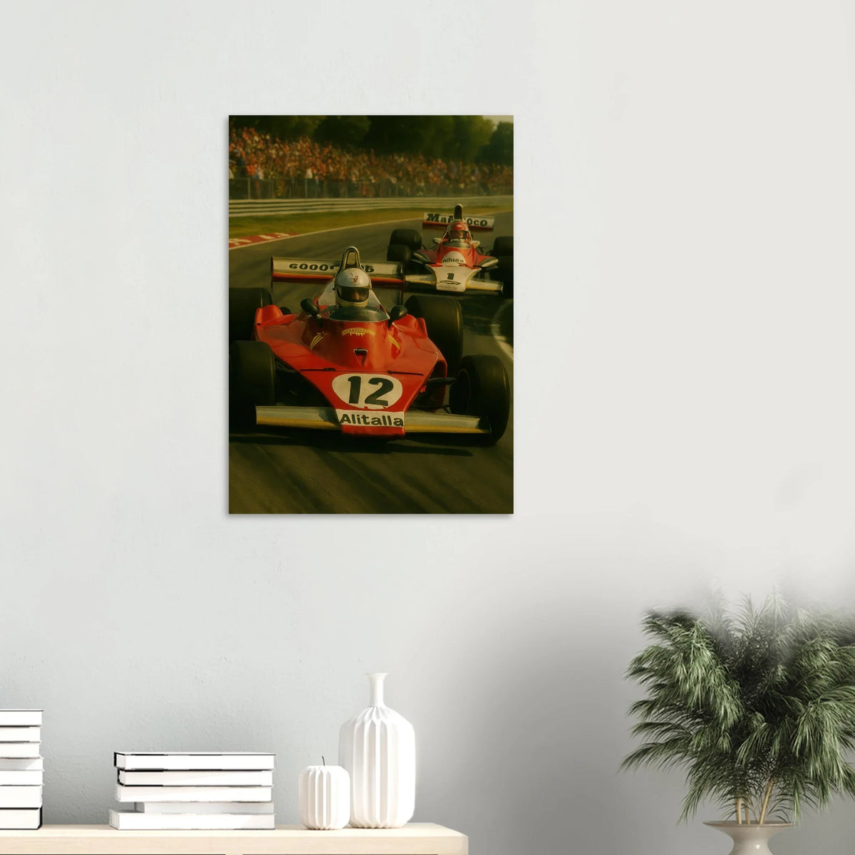 Bilar: Classic Racing Excitement Poster – Vintage Formula 1 Art Print