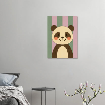 Söt Panda Konsttryck – Charmig och Lekfull Konst för Barnrummet, Tillgänglig i Flera Storlekar