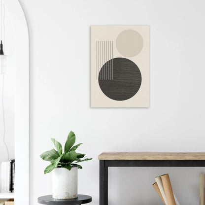 Minimalist Abstract Geometric Poster – Earthy Tones & Timeless Design for Your Space