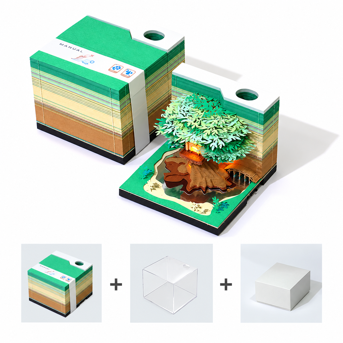 Treehouse Paper Sculpture Memo Pad