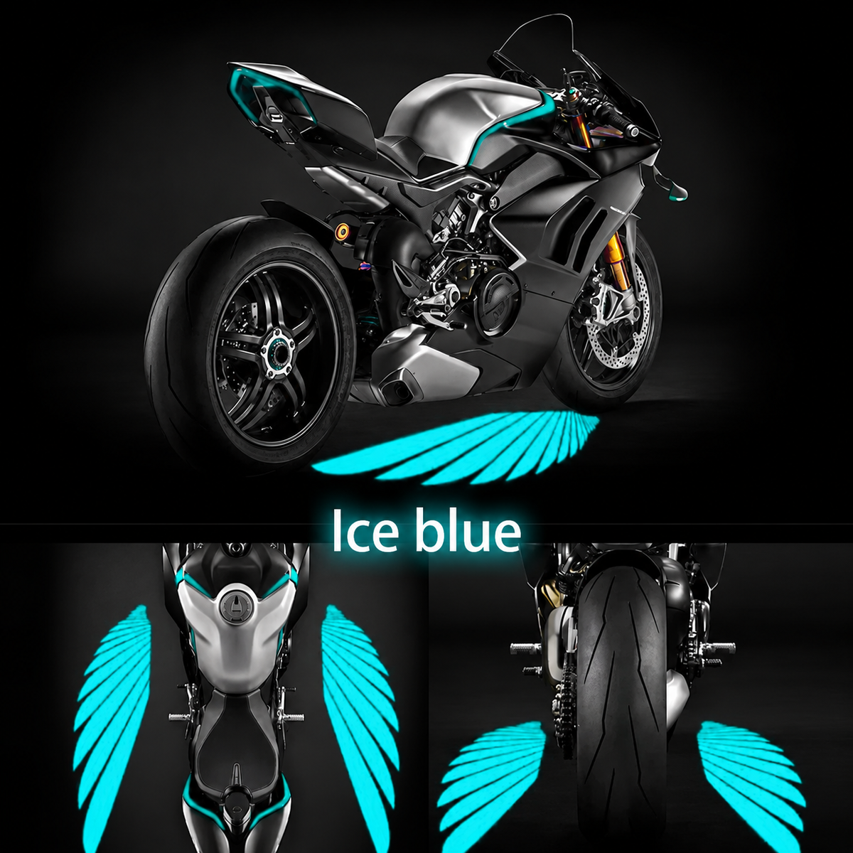Motorcycle Angel Wing Projector Lights (2-Pack)