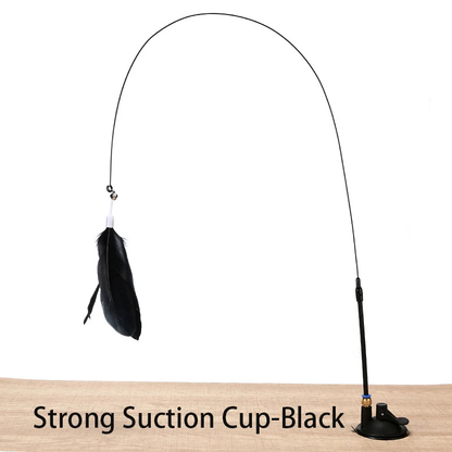 Hands-Free Suction Cup Cat Wand
