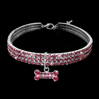 Rhinestone Pet Collar