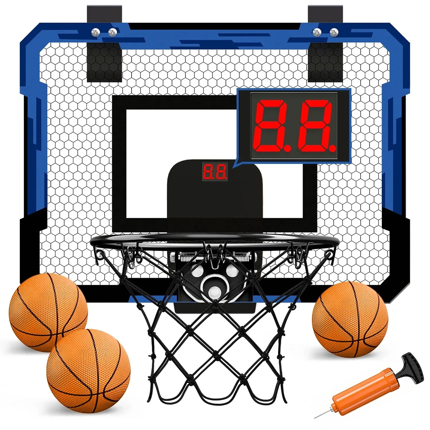 Väggmonterad ringbasketkorg för inomhusträning