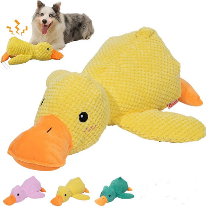Squeaky Duck Plush Dog Toy