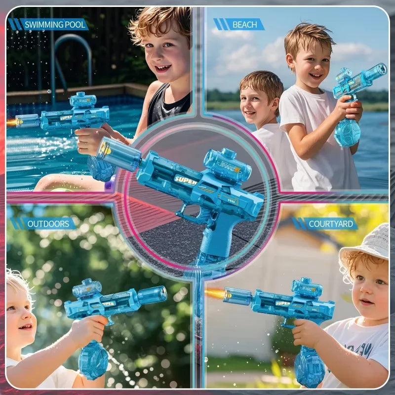 Glödande LED-vattenpistol