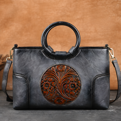 Embossed Crossbody Handbag