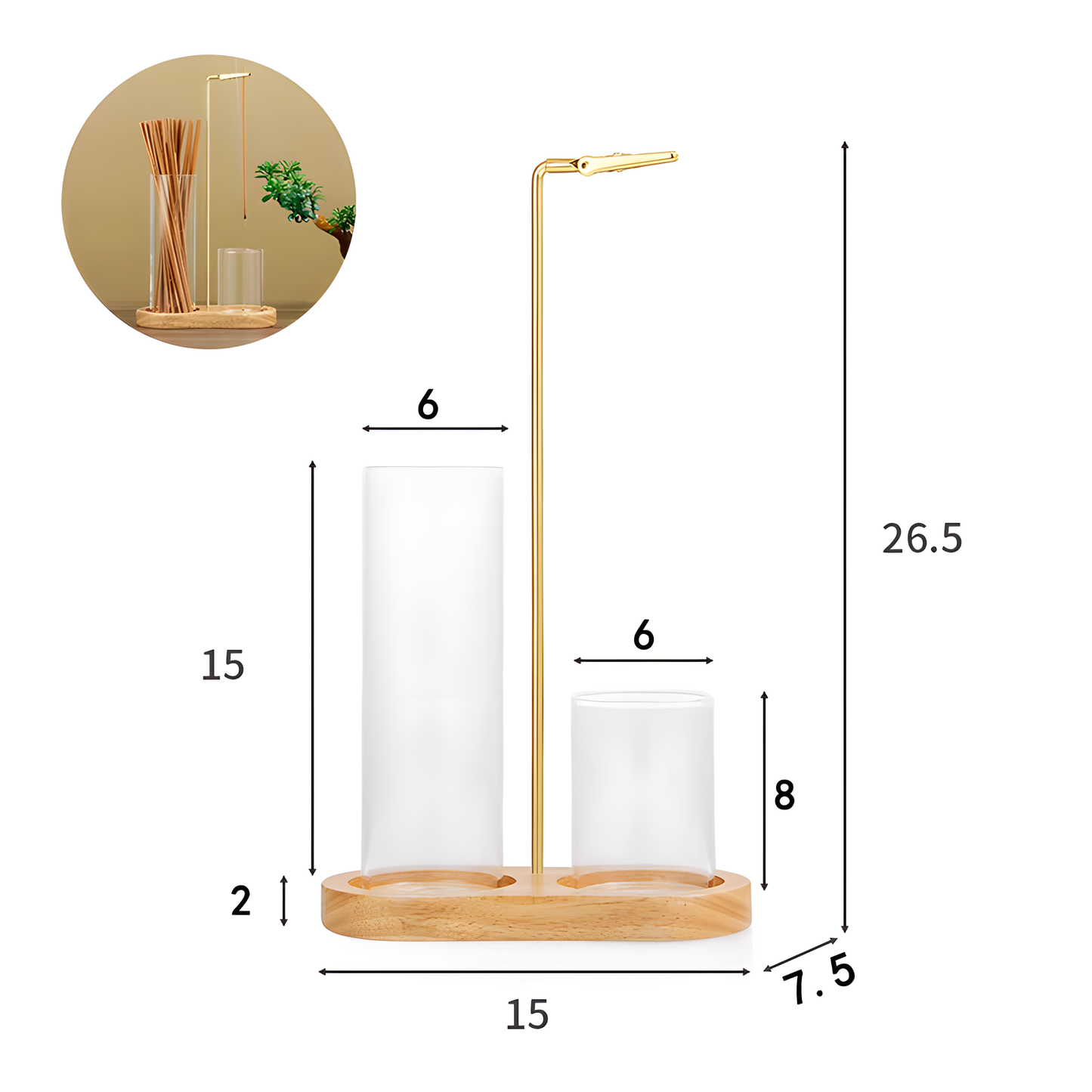 Wooden Incense Burner