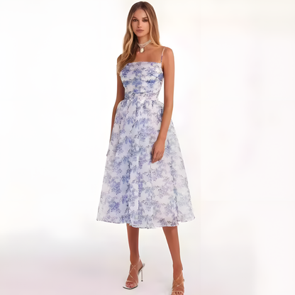 Off-Shoulder Chiffon Evening Dress