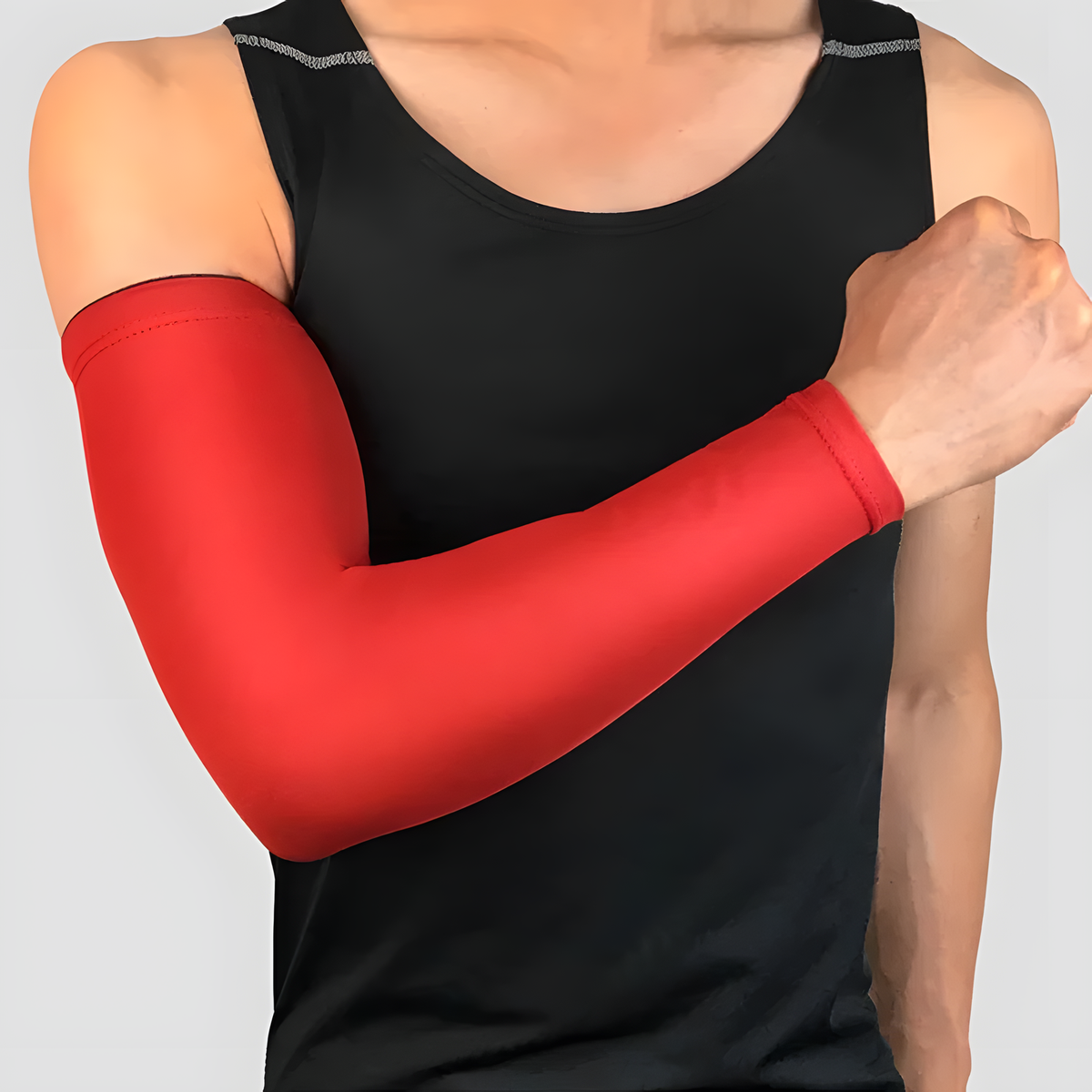 Single Sports Arm Sleeve with Grip Band