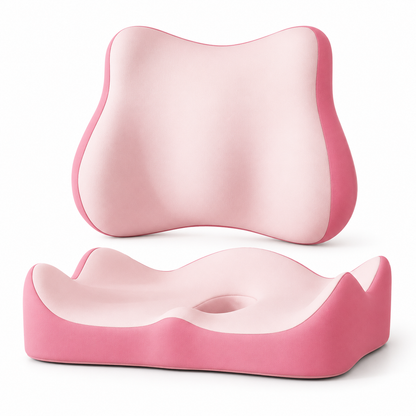 Memory Foam Seat and Back Cushion Set