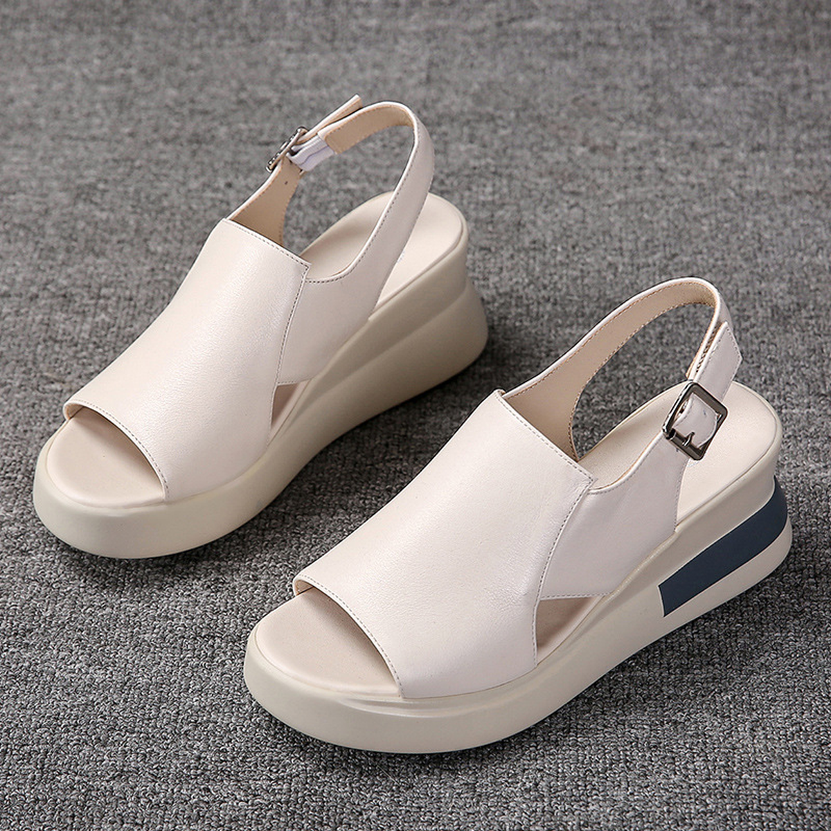Women's Buckle Platform Sandals