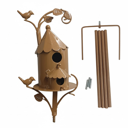 Metal Garden Birdhouse
