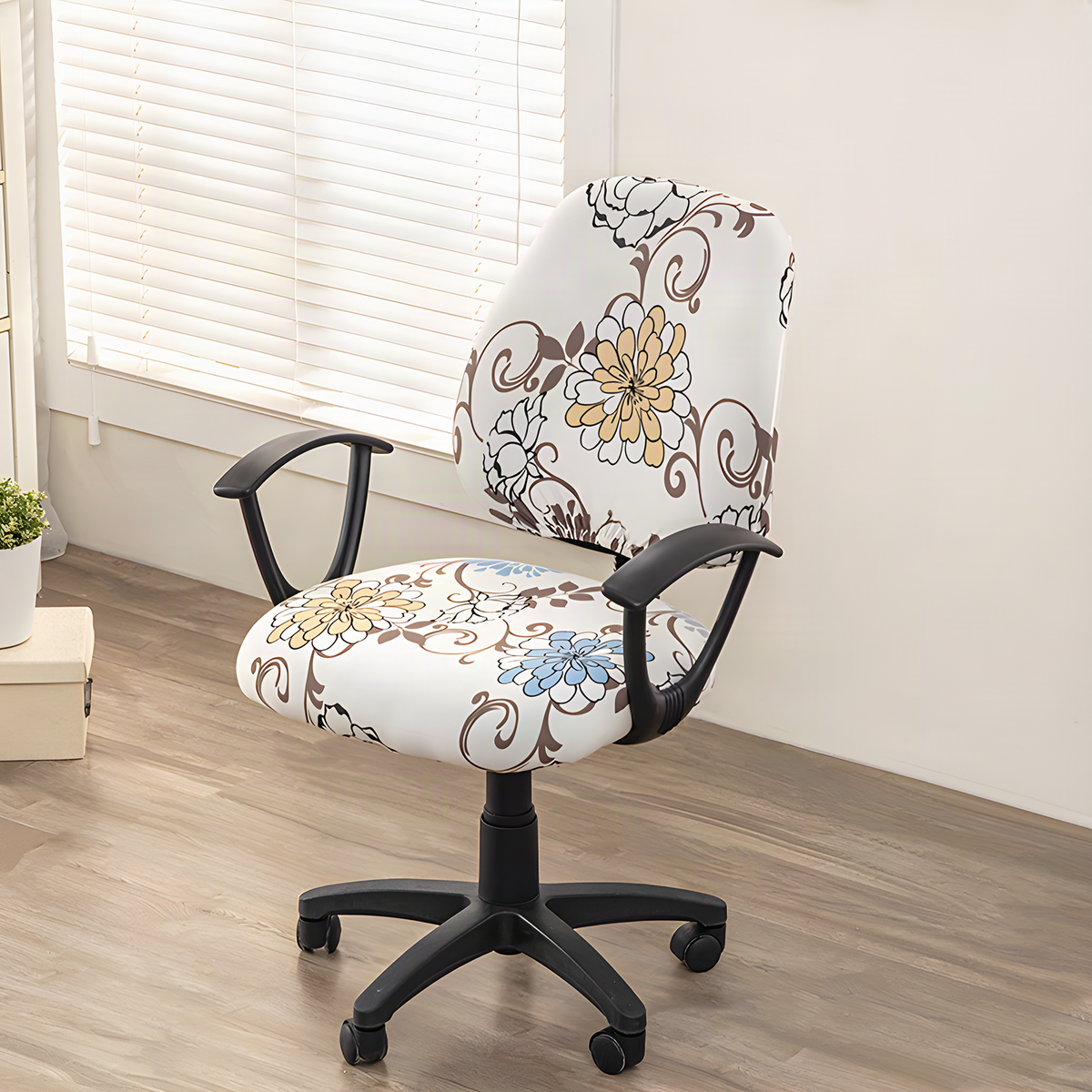 Two-Piece Stretch Office Chair Cover