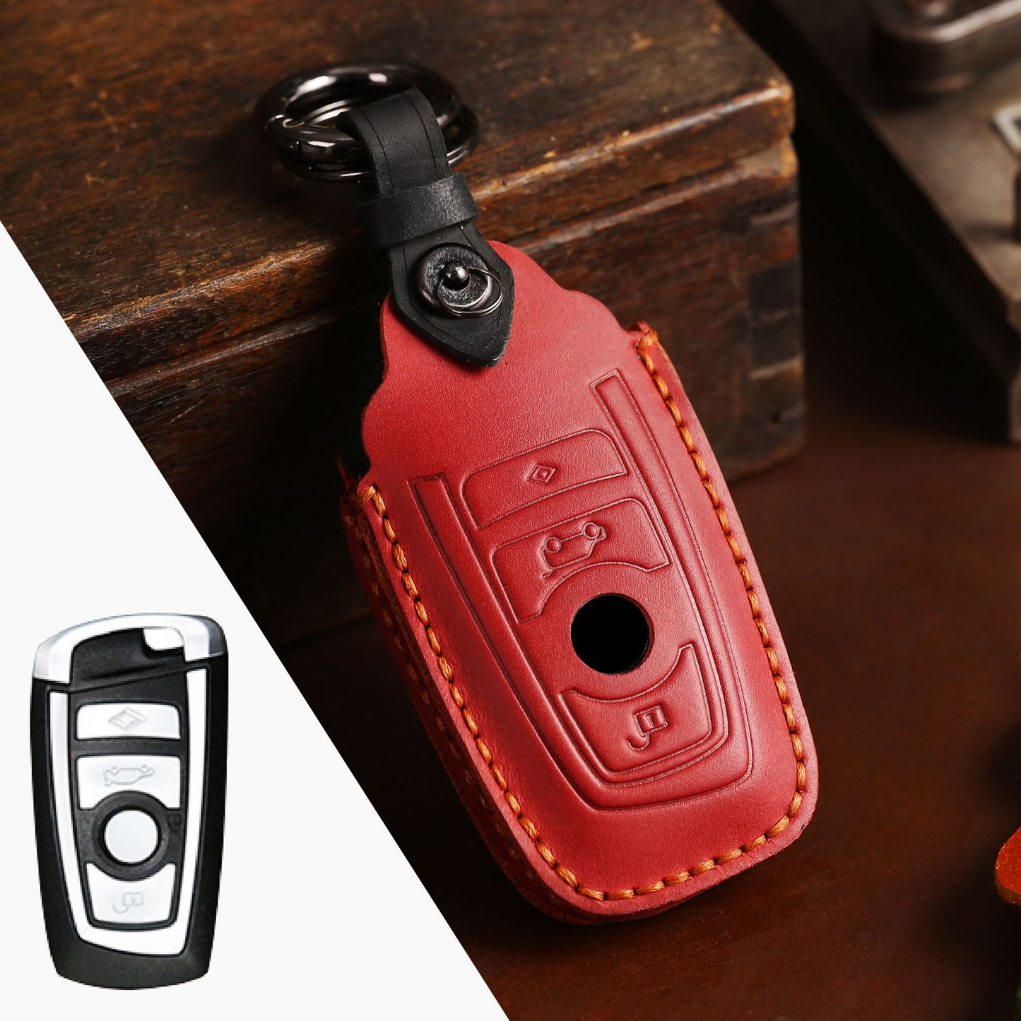 Leather Car Key Cover