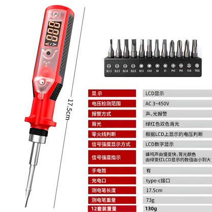 Digital Ratchet Voltage Tester