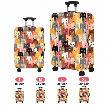 Printed Stretch Suitcase Cover