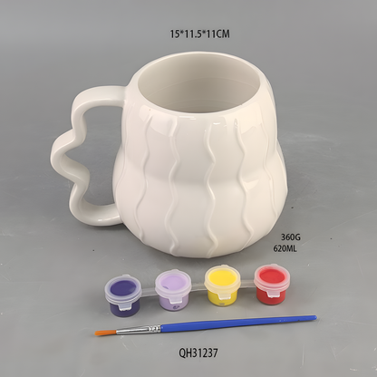 DIY Ceramic Mug and Dish Set