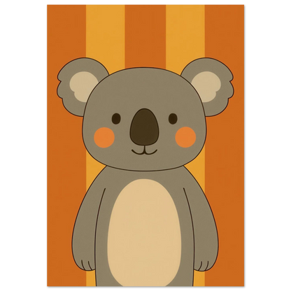 Söt Koala Konsttryck: Lekfull Väggkonst för Barnrummet