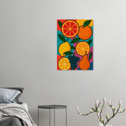 Frukter: Vibrant Pop Art Frukt Poster – Lägg till en färgexplosion i ditt hem