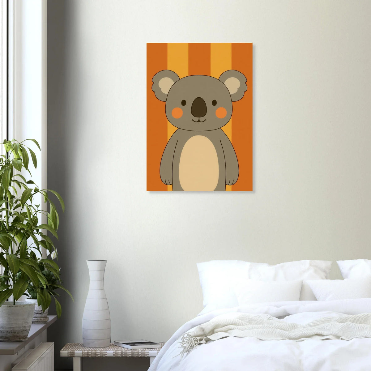 Söt Koala Konsttryck: Lekfull Väggkonst för Barnrummet
