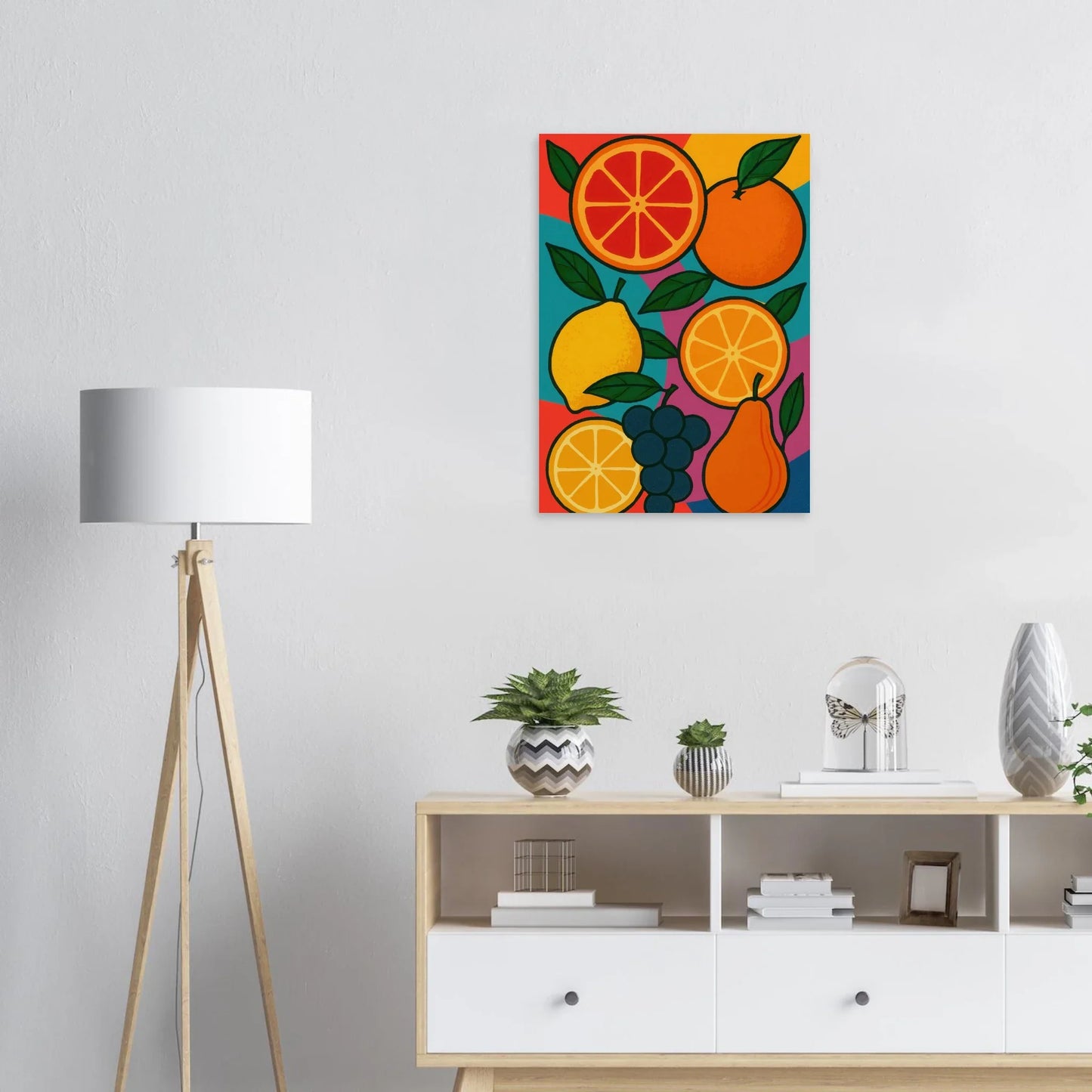 Frukter: Vibrant Pop Art Frukt Poster – Lägg till en färgexplosion i ditt hem