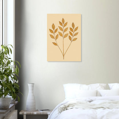 Frukter – Golden Botanical Print for a Touch of Nature's Elegance